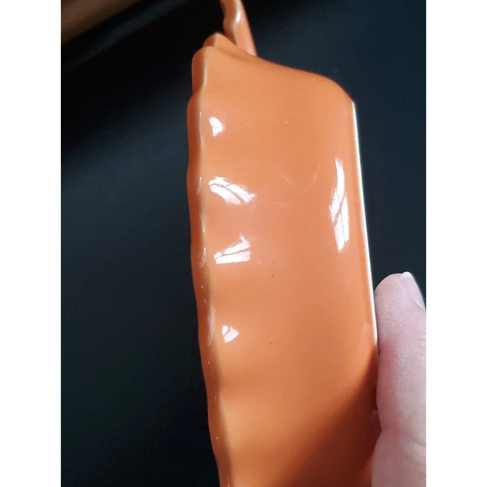 Chantal Orange Pumpkin Scalloped Edge 1 Cup Ramekin Baking Dish 7